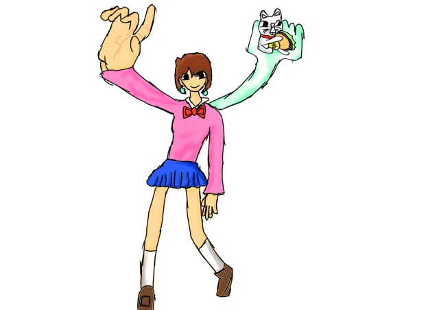 Arte da momo de dan da dan