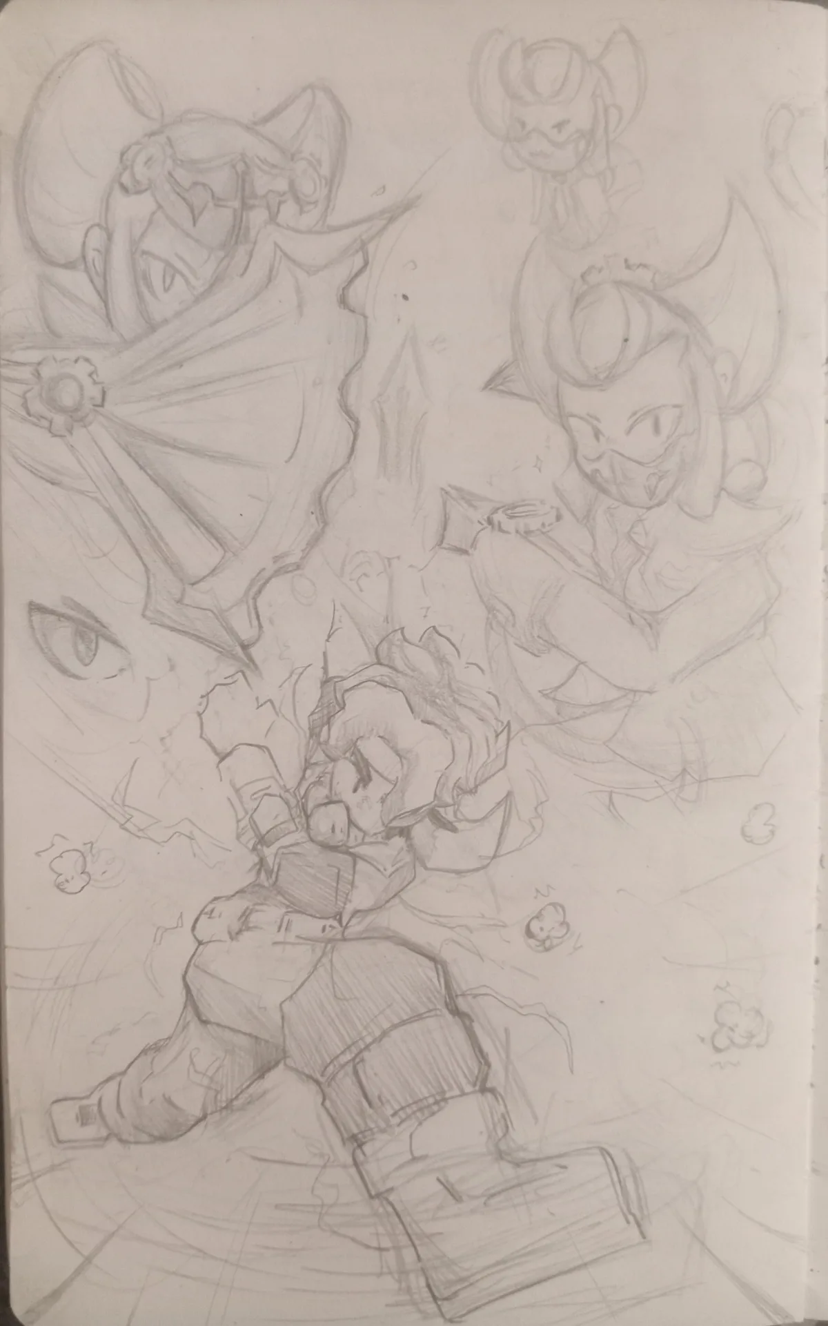Desenhos do meu sketchbook