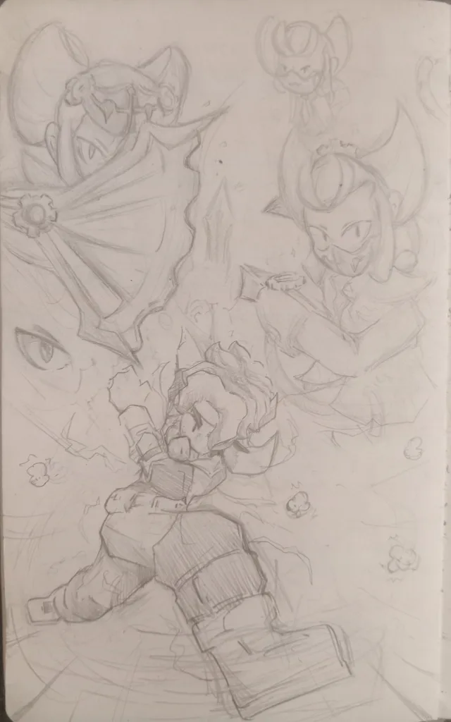 Desenhos do meu sketchbook