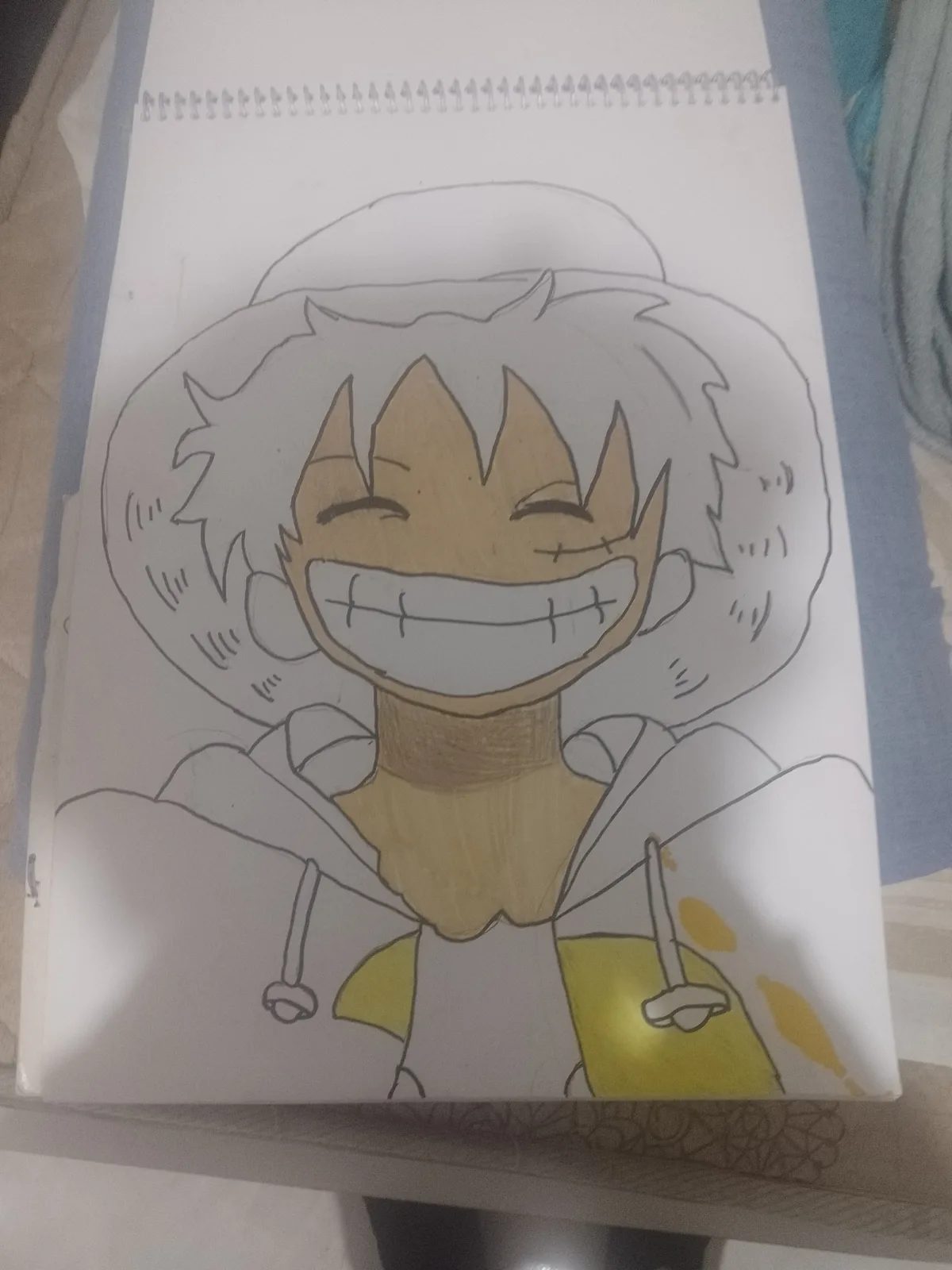 Meu desenho do luffy.