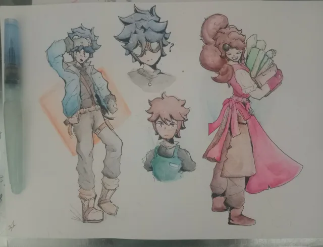 Watercolor doodles