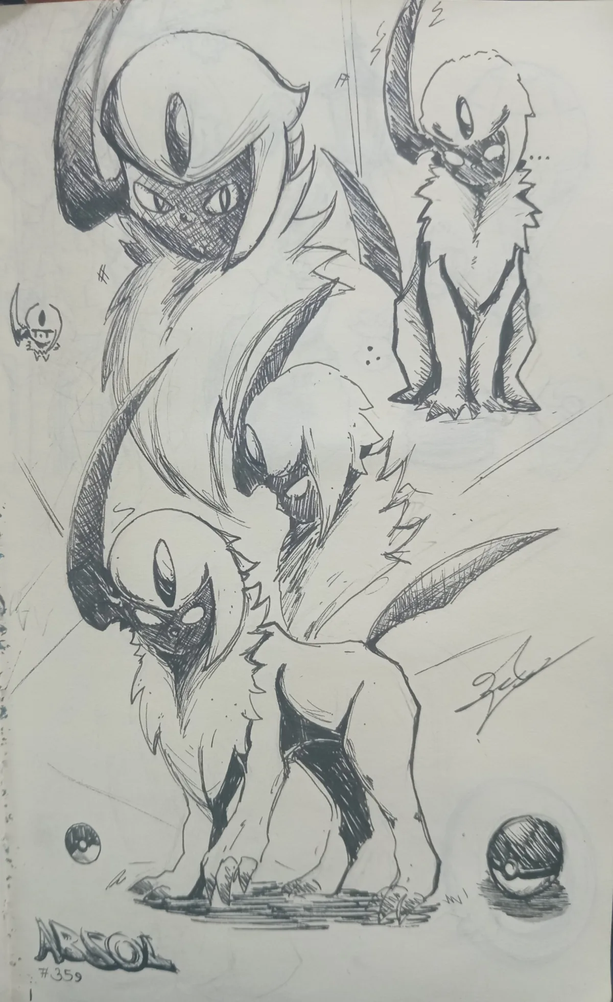Absol doodles