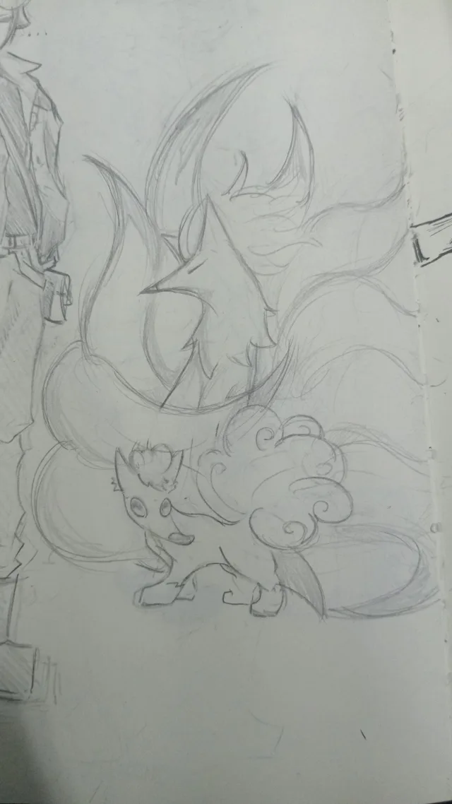 Vulpix e ninetales