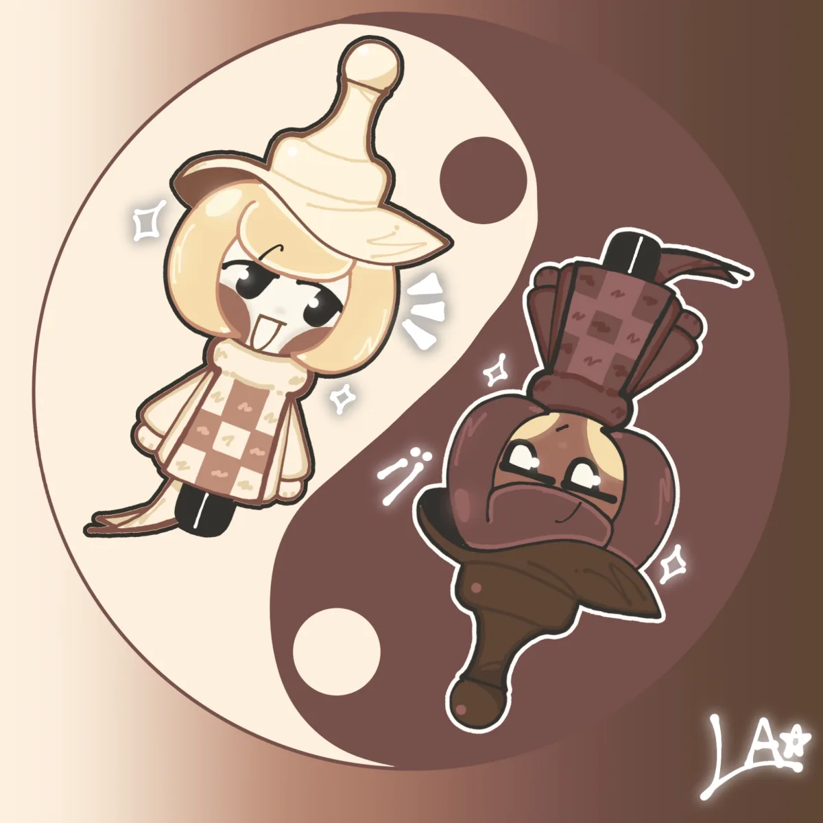 Ying Young + choco chess cookie ♟️🍫✨
