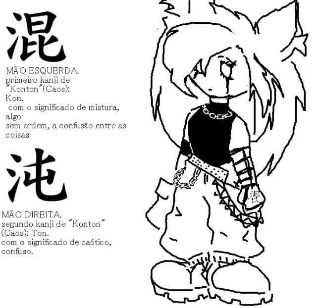 Kanjis na mão da Yüfâ :3 (+ design fixo da Yüfâ V5)