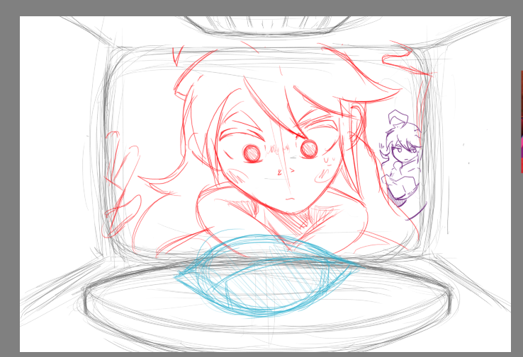 cena aleatoria que apareceu em um sonho (sketch)