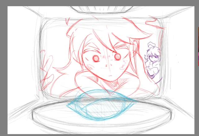 cena aleatoria que apareceu em um sonho (sketch)