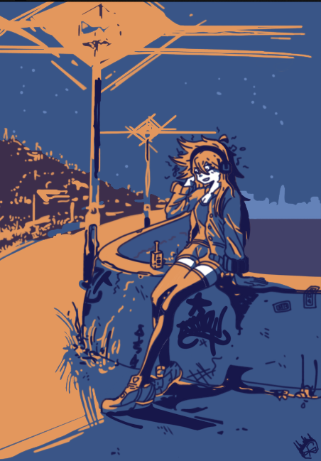 Noite estrelada curtindo um som