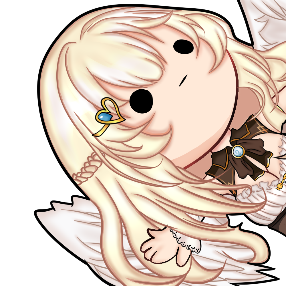 Commissioned emote from vtuber Kirari (Lying Down)