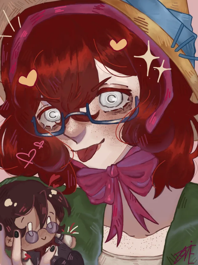 Desenhando o mesmo personagem todo mês / Betty grof Janeiro