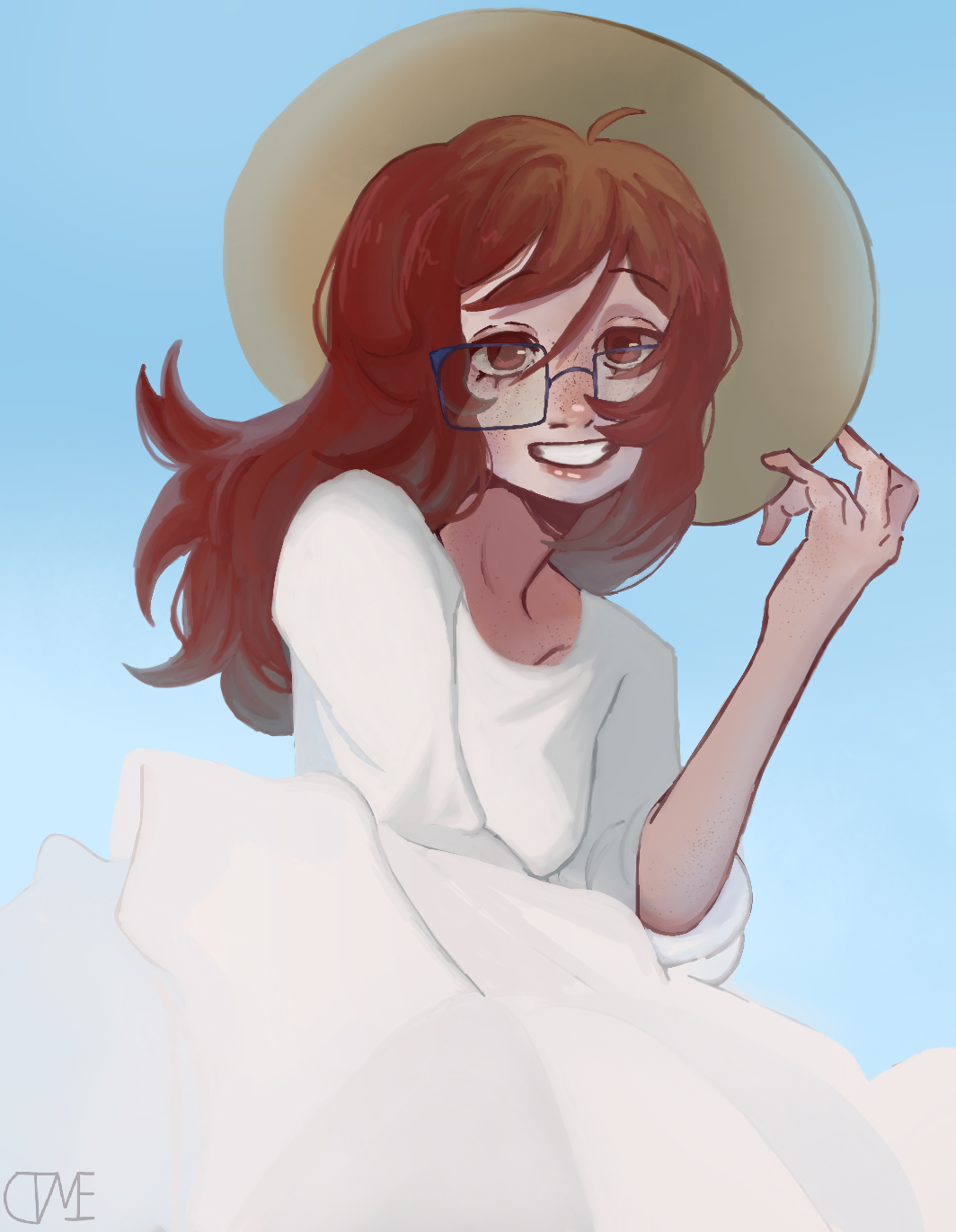 Desenhando o mesmo personagem todo mês / Betty grof Fevereiro