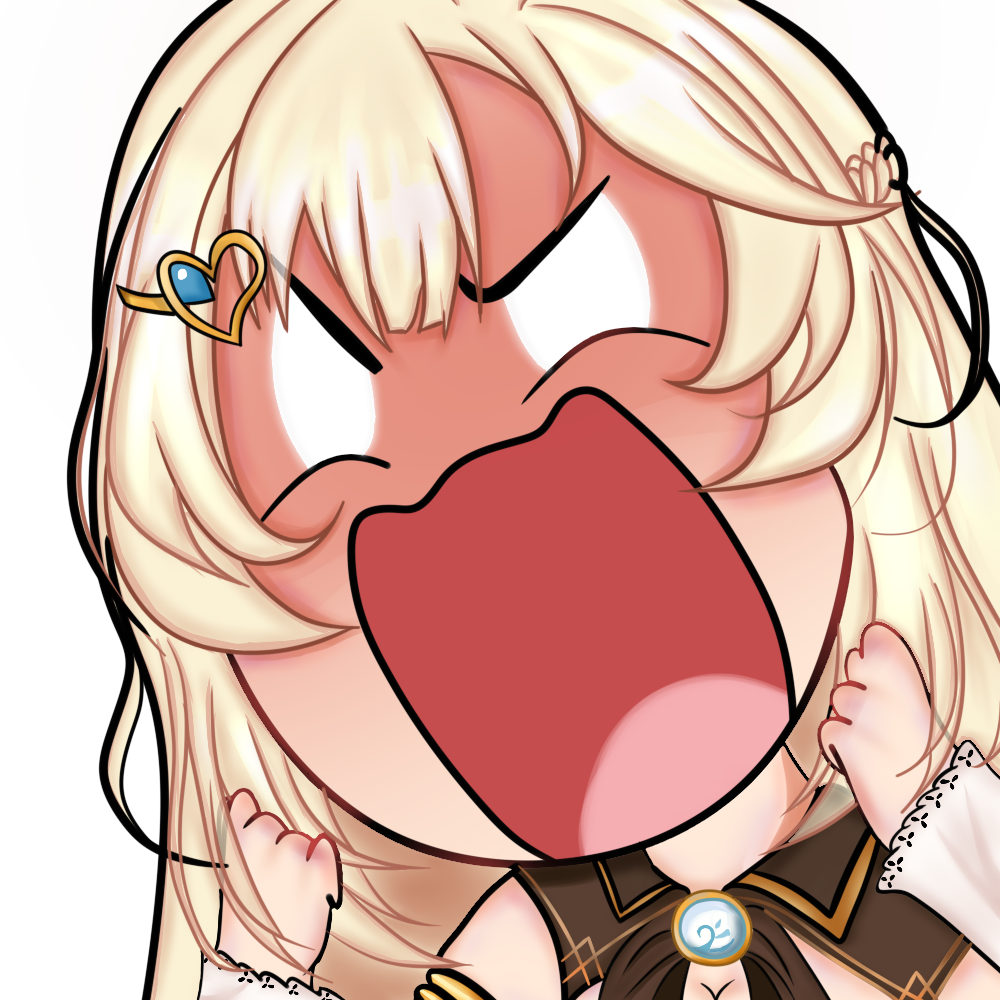 Commissioned emote from vtuber Kirari (Rage)