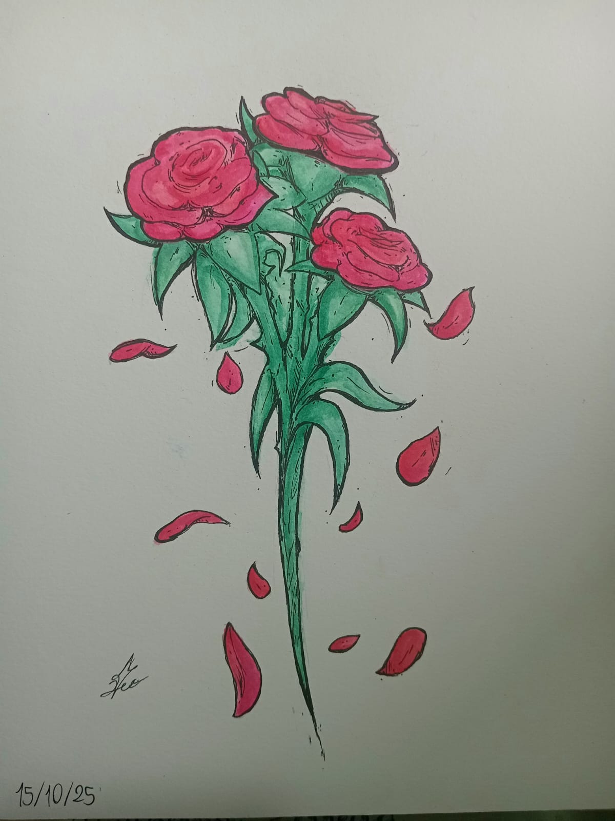 Rosas (aquarela)