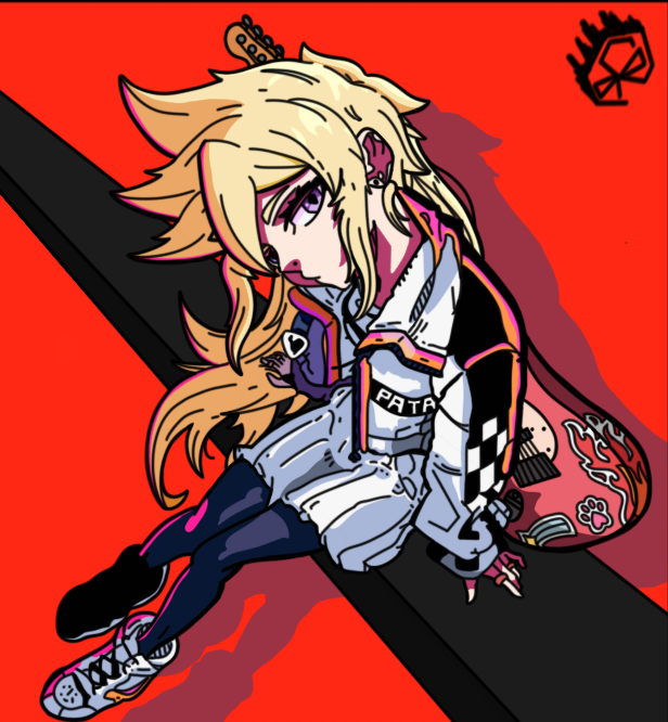 Guitarrista em perspectiva