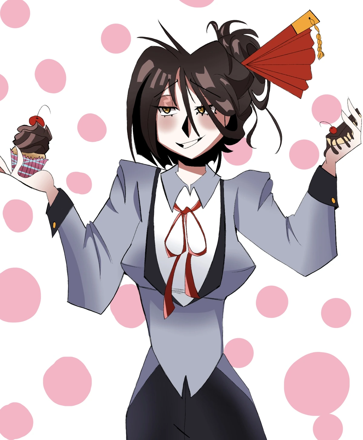 Te aquieta e toma um cupcake