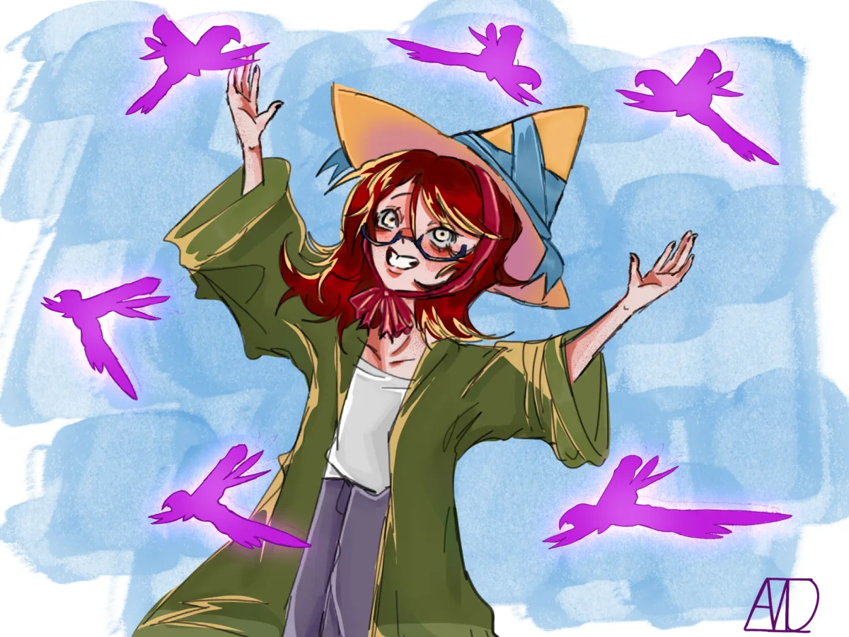 Desenhando o mesmo personagem todo mês / Abril