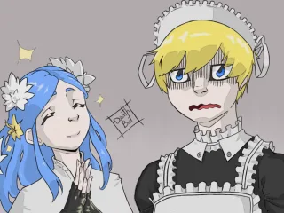 Ky(vestido de maid) e Dizzy