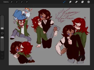 Arte de aniversário + arte de dia de seu valentim