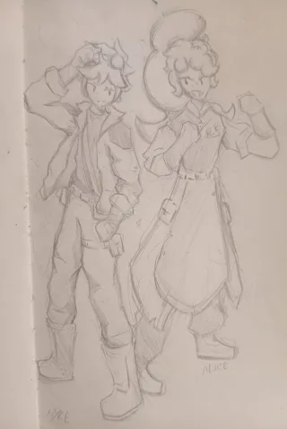 Desenhos do meu sketchbook