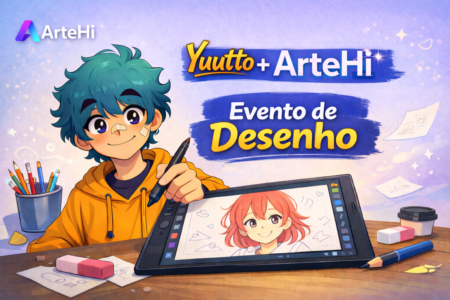 Evento de desenho! - ArteHi + Yuutto
