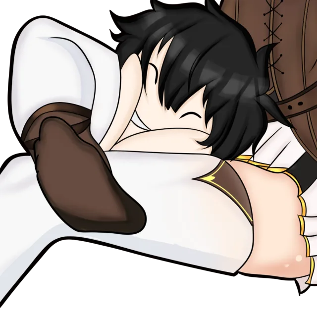 Commissioned emote from vtuber Kirari (Hugging With Legs)