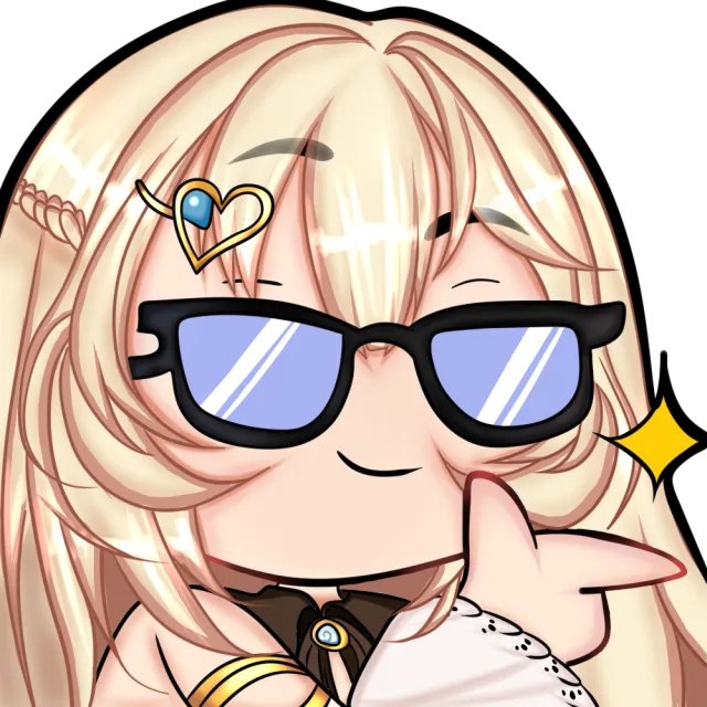 Commissioned emote from vtuber Kirari (Glasses)