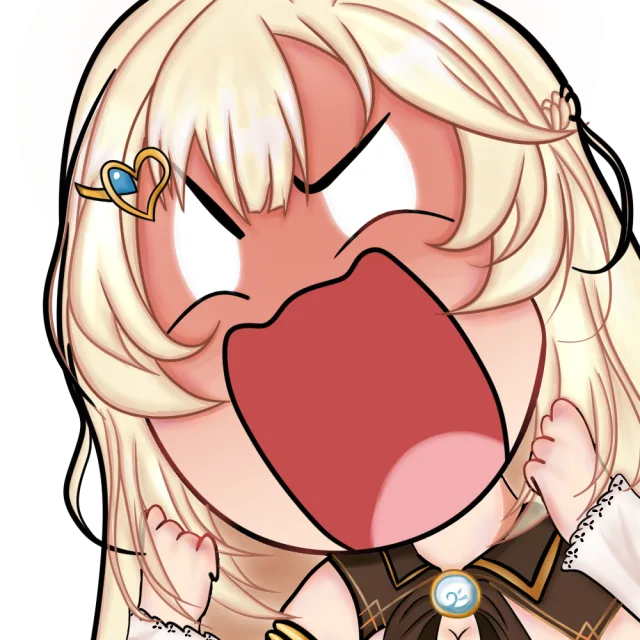 Commissioned emote from vtuber Kirari (Rage)