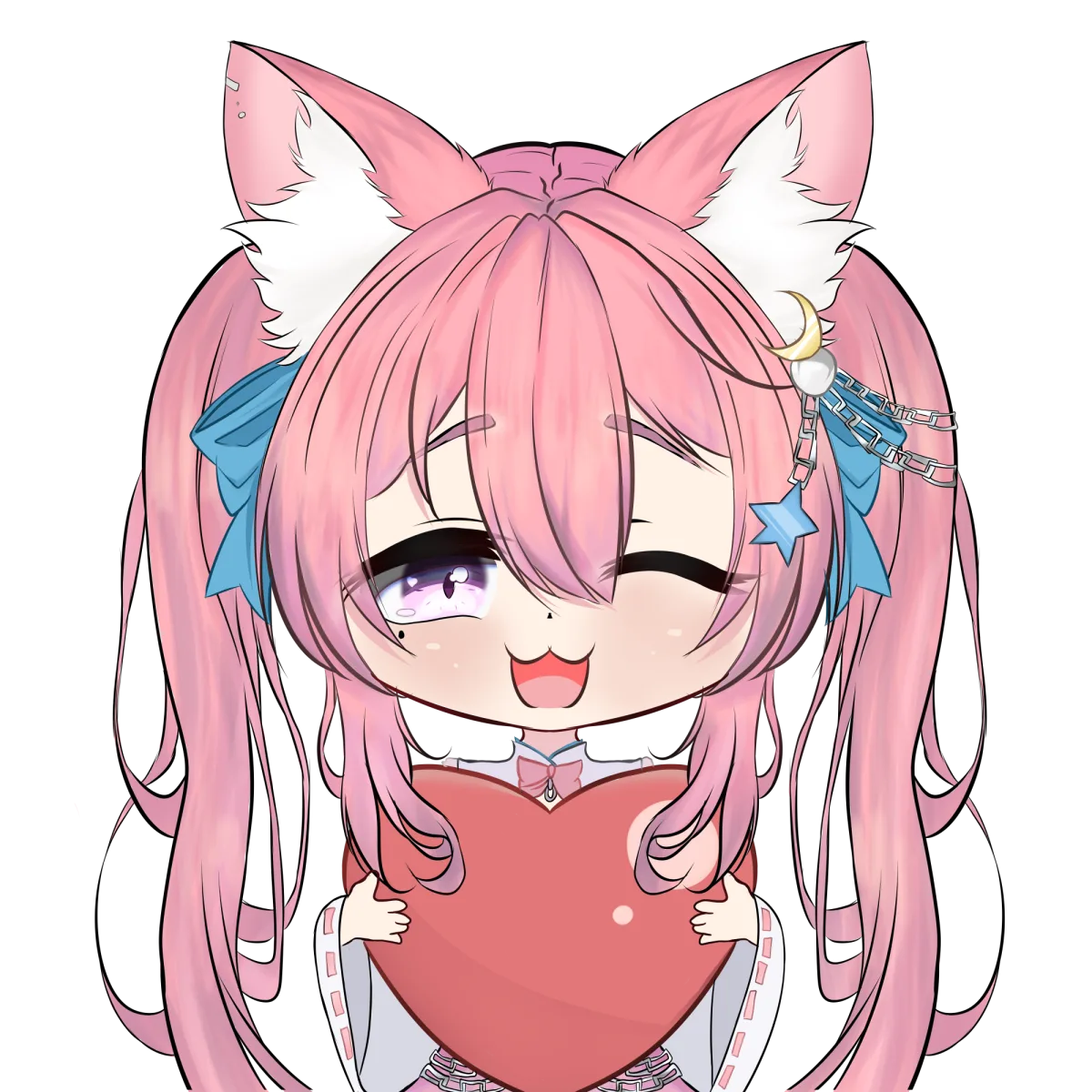 Commission art panel credits vtuber Mayuura