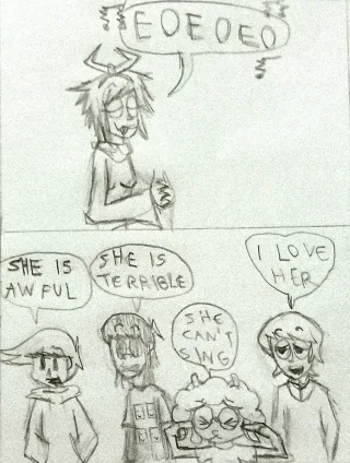 Tirinha que fiz na aula