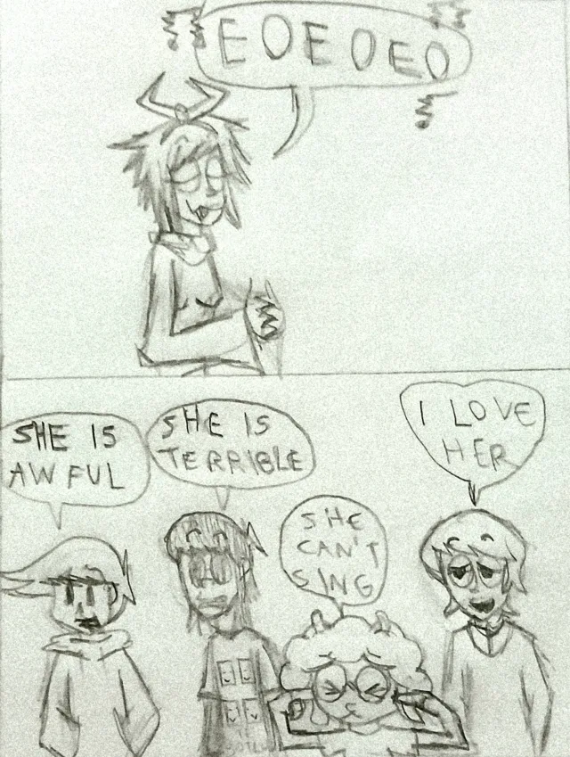 Tirinha que fiz na aula