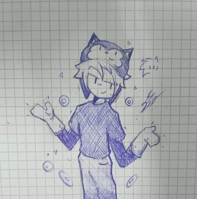 Desenhos aleatórios no papel