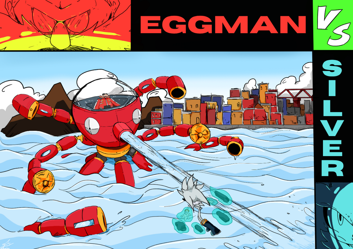 Eggman vs Silver