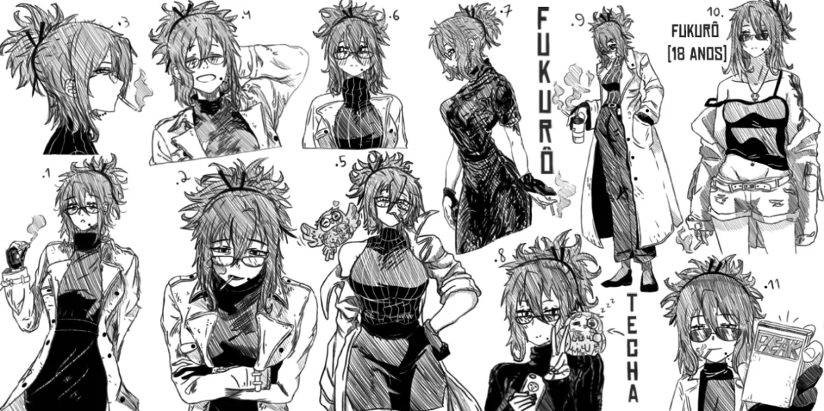 Folhas de Sketchs (Fukurô)