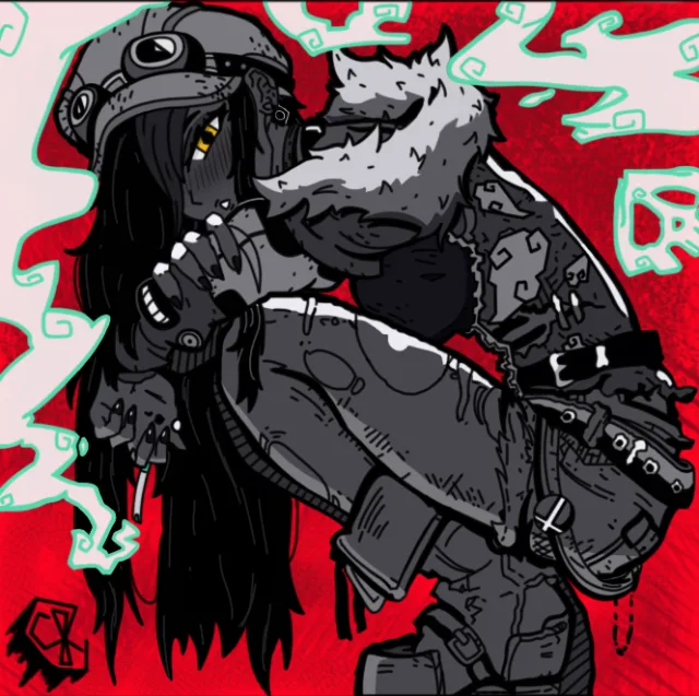 Fumando um fino de canto