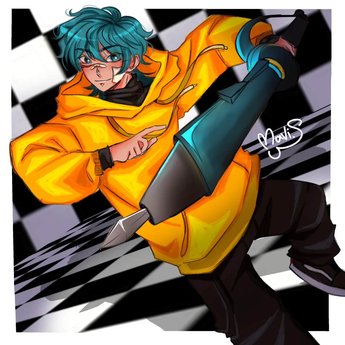 Fanart para Yuutto (A maior arma do artista é a criatividade e a caneta)