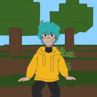 Fanart do yuutto q eu fiz no meu poket